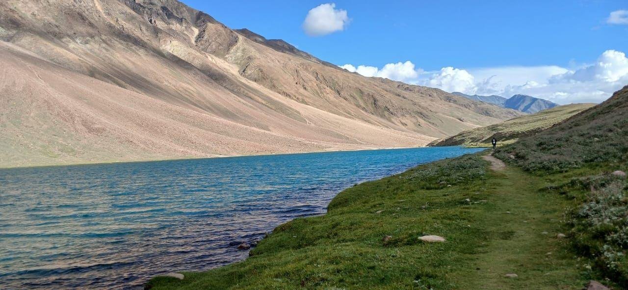 The Chandratal shoreline