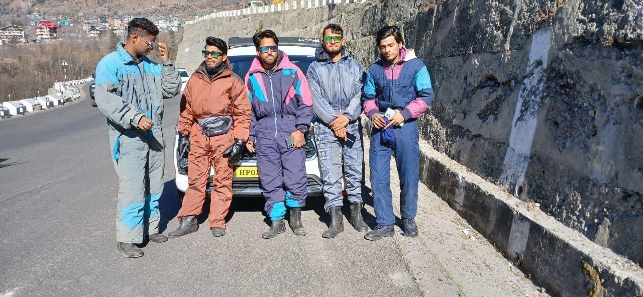 Suited up for the snow point