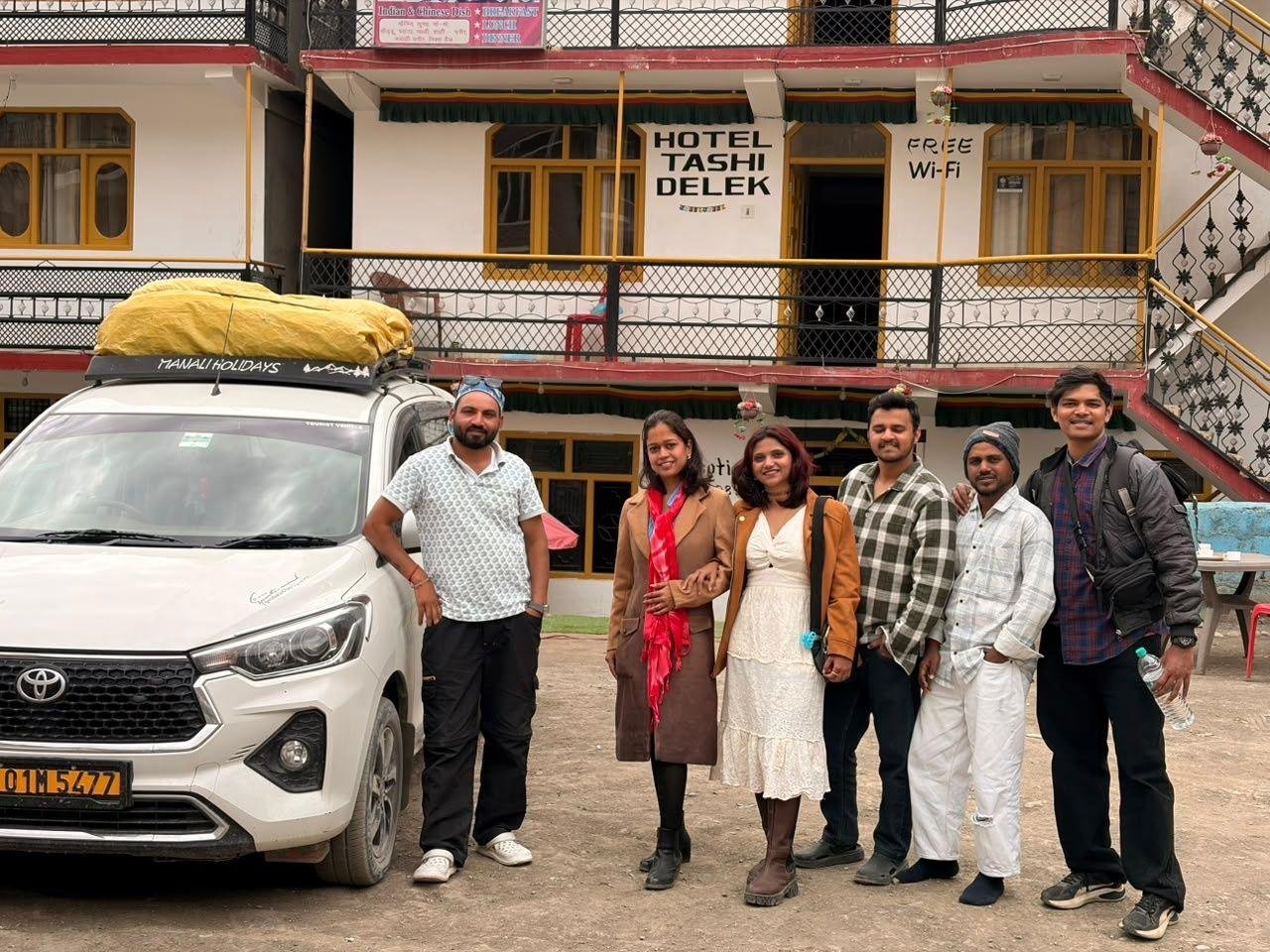 Guests at Hotel Tashi Delek, Kaza